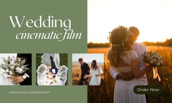 Gig Preview - Edit your wedding into a cinematic film