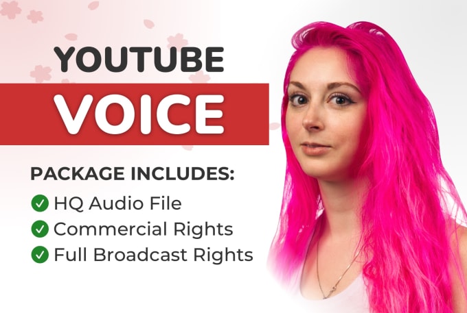 Gig Preview - Record a professional female voiceover for your youtube video ad