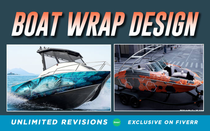 Gig Preview - Create professional boat wrap, jet ski and  ship design