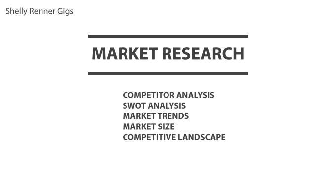 Gig Preview - Conduct comprehensive market research