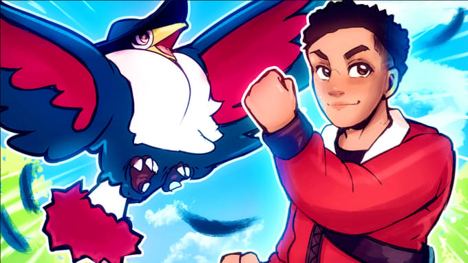 Gig Preview - Do a premium pokemon style illustration for you