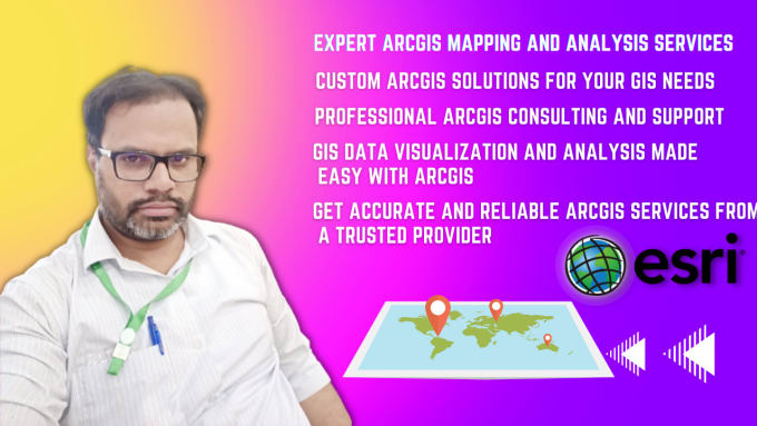 Gig Preview - Gis data visualization and analysis with arcgis