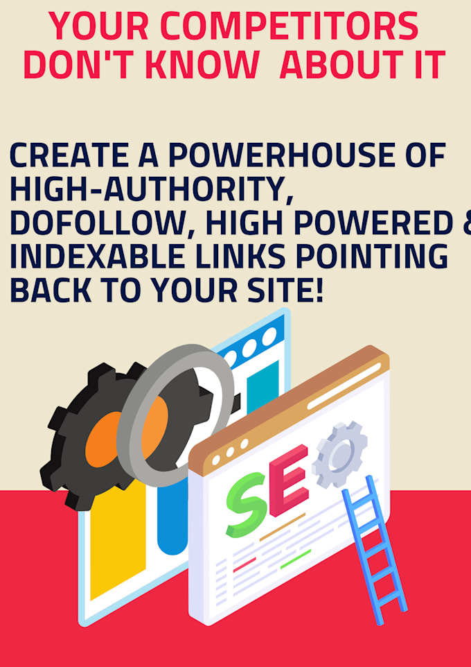 Gig Preview - Build high contextual SEO backlinks link building service powered ranking