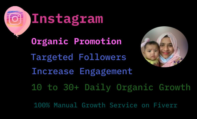 Gig Preview - Do instagram organic growth and manage instagram account