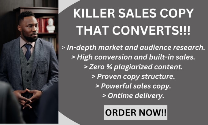 Gig Preview - Provide high converting sales copy and copywriting that sells instantly