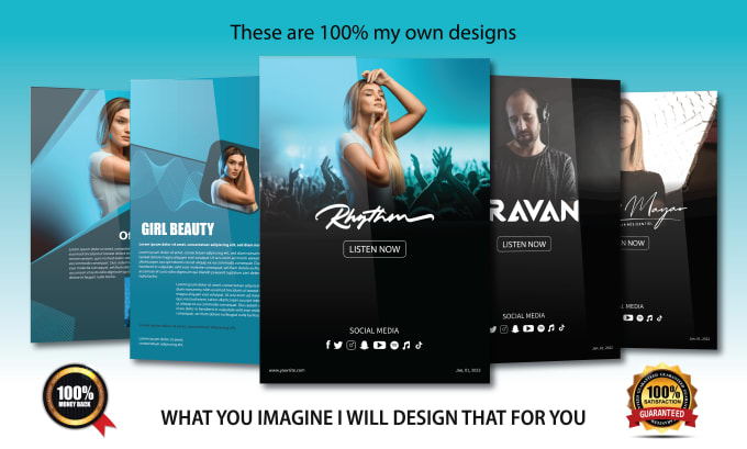 Gig Preview - Create a professional eye catching media kit, press kit, one sheet, music epk