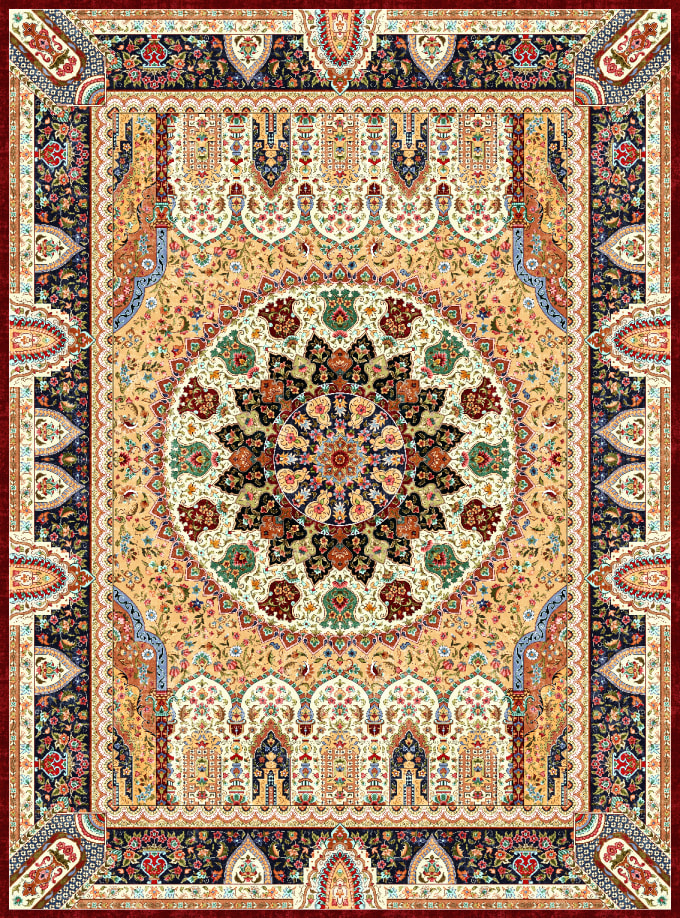 Gig Preview - Draw high resolution rug patterns