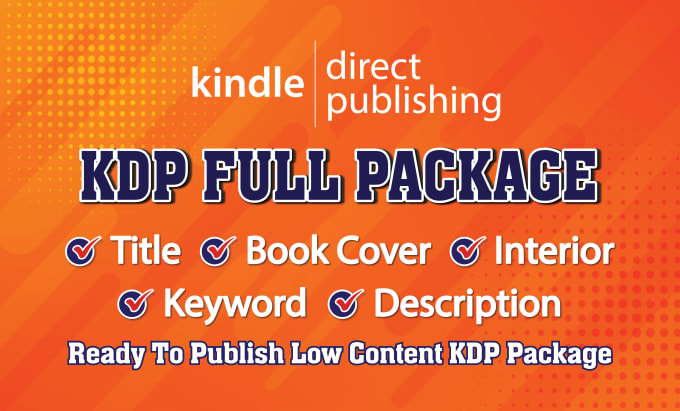 Gig Preview - Create ready to publish kdp low content book package