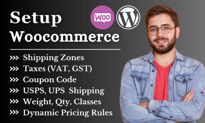 Gig Preview - Fix and setup woocommerce taxes, shipping, and dynamic pricing rules