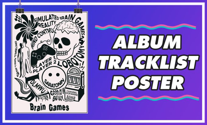 Gig Preview - Create a custom tracklist poster for your album