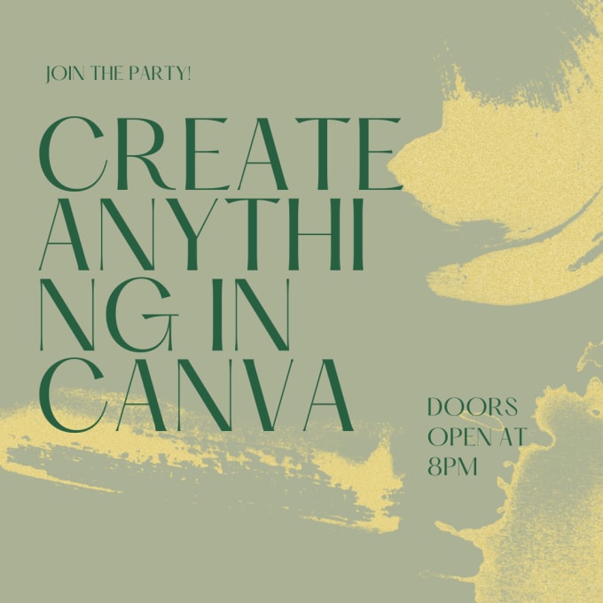 Gig Preview - Create anything in canva