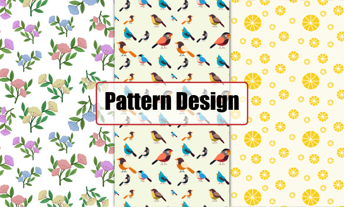 Gig Preview - Draw pattern design , seamless patterns ,repeat pattern