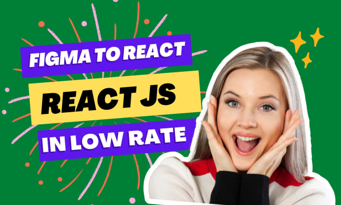 Gig Preview - Convert psd to react figma to react xd to react reactjs responsive