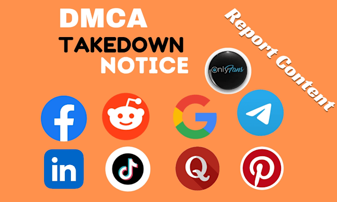 Gig Preview - Send dmca takedown notice remove content on ig,onlyfans,yt,tiktok,reddit,google