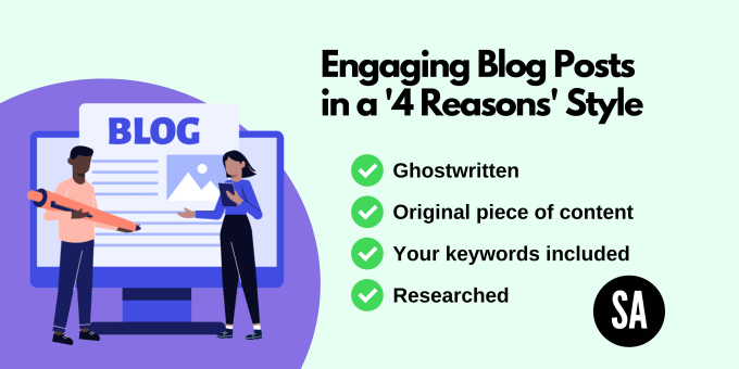 Gig Preview - Ghostwrite a listicle, 4 reasons blog post for you