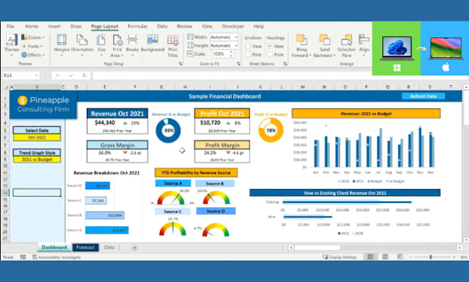 Gig Preview - Create dynamic dashboards and insightful reports in excel and google sheets