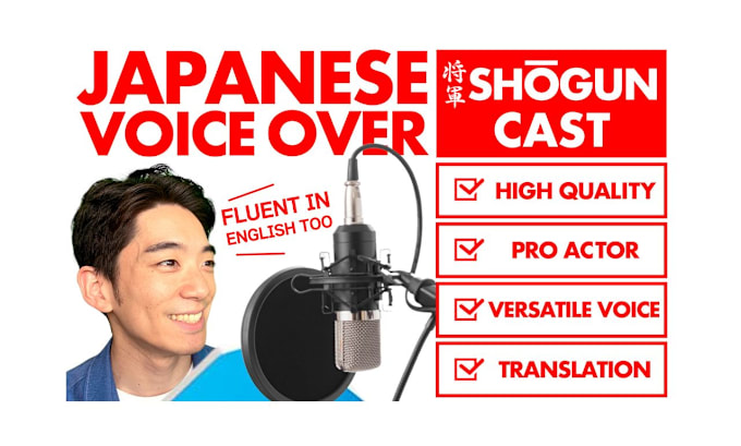 Bestseller - do japanese or english voiceover, shogun cast member