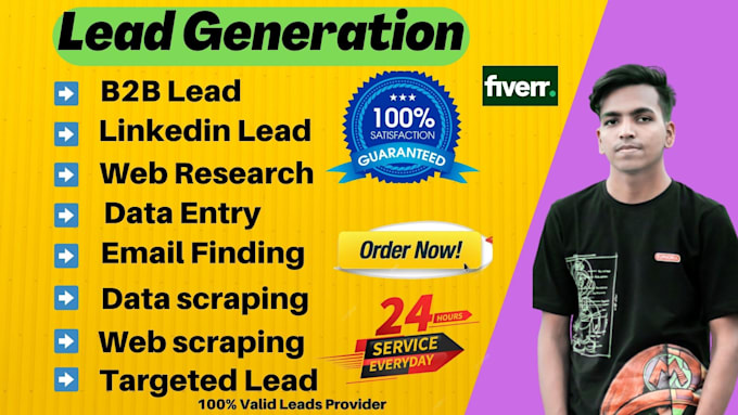 Gig Preview - Do b2b lead generation and email list building expert