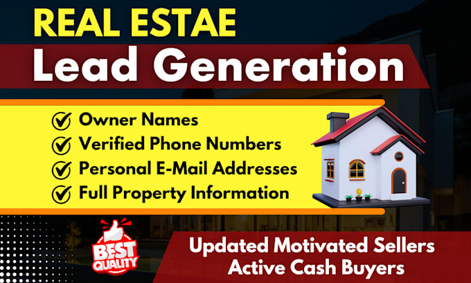 Gig Preview - Give updated motivated seller, active cash buyer leads with skip tracing