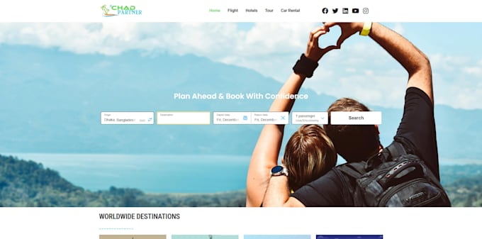 Gig Preview - Hotel booking affiliate website that boosts travel income