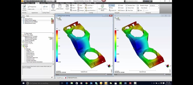 Gig Preview - Do plastic moldflow simulation