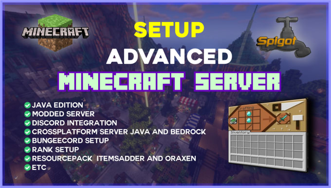 Gig Preview - Set up advanced minecraft server with any version