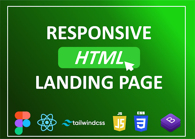 Gig Preview - Design modern HTML landing page