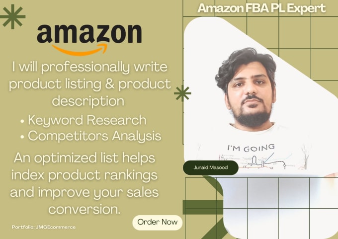 Gig Preview - Write your amazon listing product description with highly super index keywords