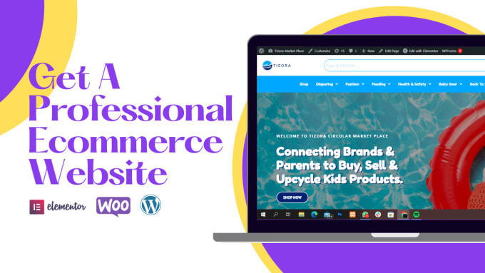 Gig Preview - Build an ecommerce wordpress website