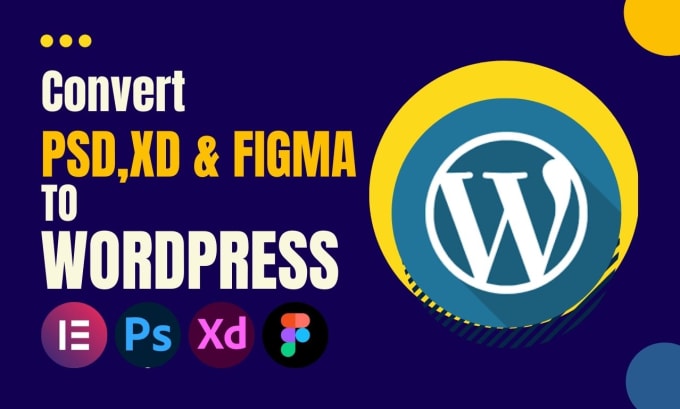 Gig Preview - Convert psd, xd, figma to wordpress website using elementor