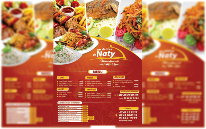 Bestseller - design awesome restaurant flyer food menu catering menu