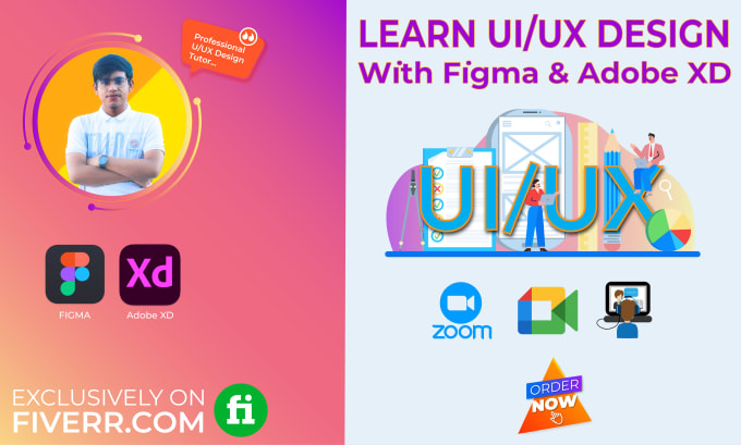 Gig Preview - Teach you UI UX design professionally with figma and xd