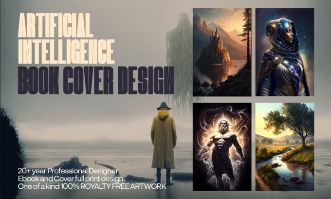 Gig Preview - Create a beautiful book cover with ai artwork