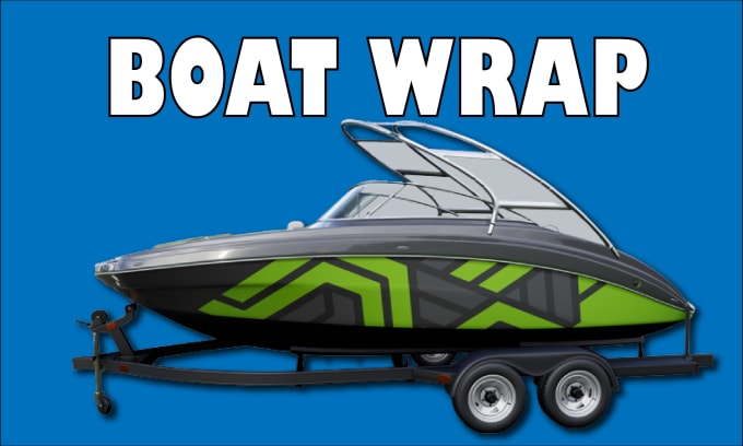 Bestseller - design a modern boat wrap, yacht wrap, or ship logo,  and personal watercraft