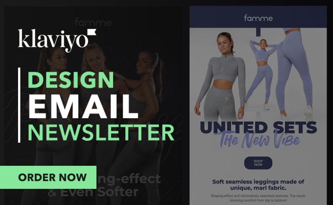 Bestseller - design email newsletter with klaviyo or mailchimp