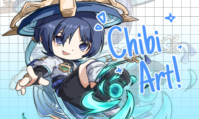 Gig Preview - Draw cute chibi art in my style