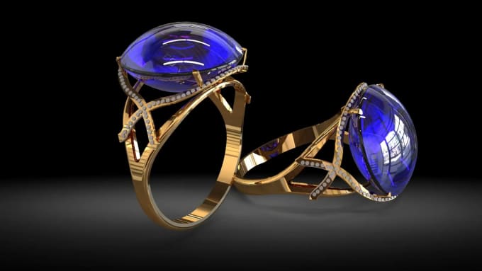 Gig Preview - Do jewelry design to rendering and 3d printing