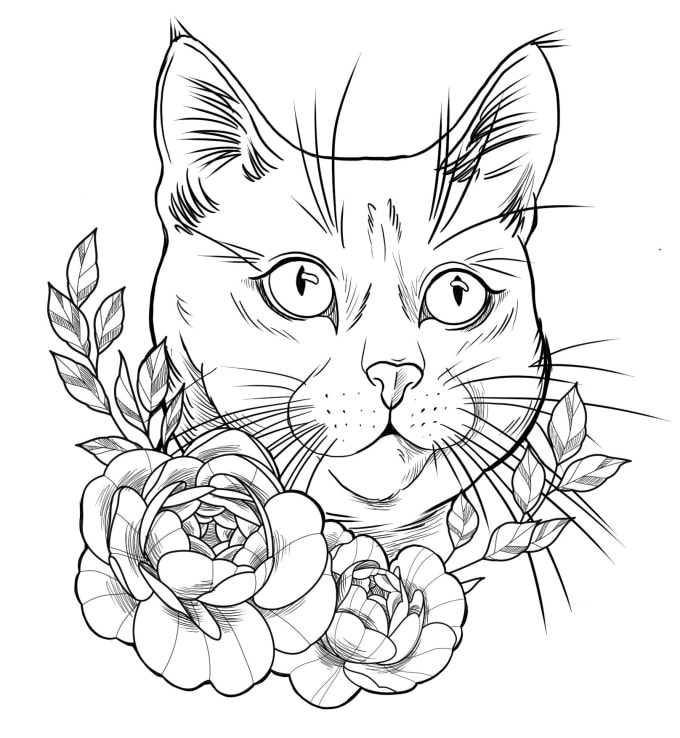 Gig Preview - Create pet tattoo portrait