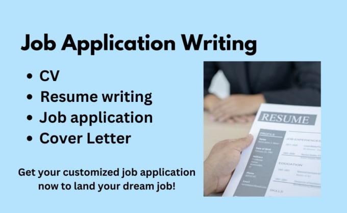 Gig Preview - Be your custom job application, resume, cover letter writer