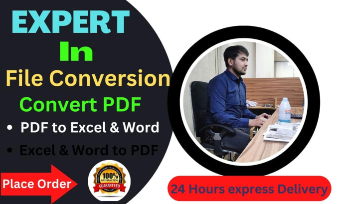 Gig Preview - Do accurate file conversion, manual convert, pdf to excel