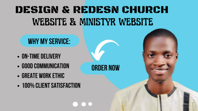 Gig Preview - Design church website, ministry website, church logo, and church flyers