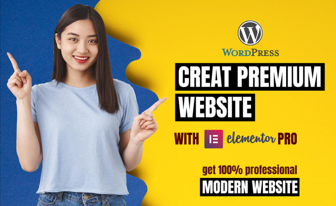 Gig Preview - Build a modern responsive wordpress website using elementor