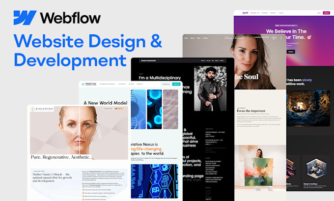 Bestseller - design, redesign and develop your webflow website, optimized and customized