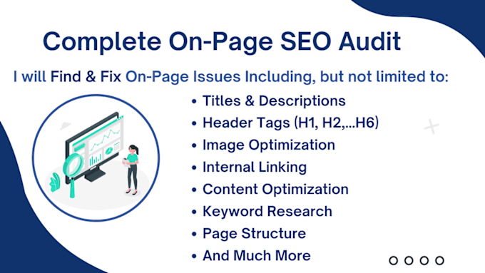 Gig Preview - Find and fix all on page SEO issues for your website