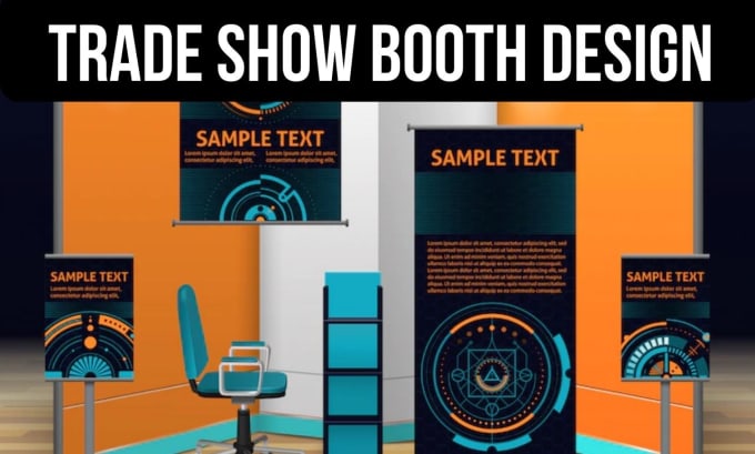 Gig Preview - Design backdrop, roll up banner and trade show booth for you