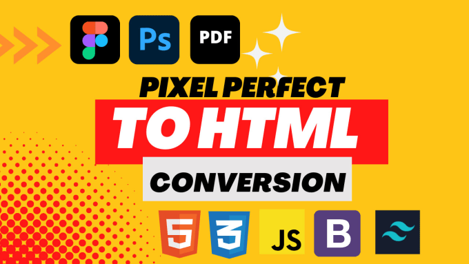 Bestseller - convert figma to html psd to html pdf to html bootstrap responsive tailwind css