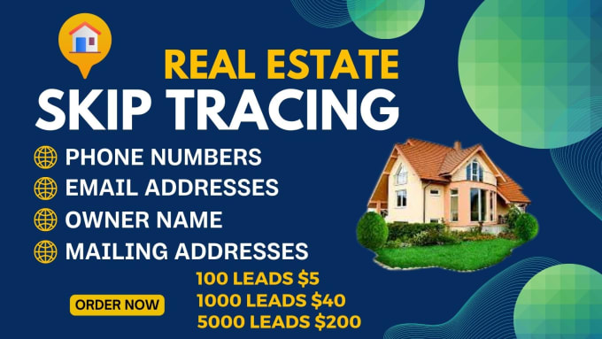 Gig Preview - Do accurate skip tracing in bulk for real estate business