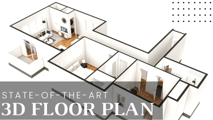 Gig Preview - Create 3d floor plan modeling in sketchup and render in lumion