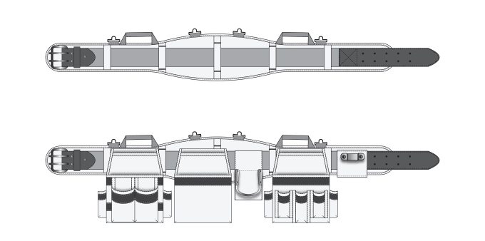 Gig Preview - Do technical drawing of apron, tool belt and holder