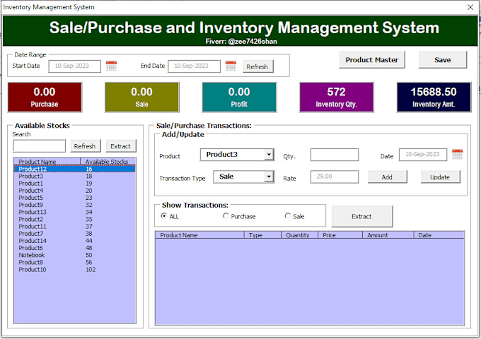 Gig Preview - Install advanced shopify and pos software and maintain stock inventory in excel